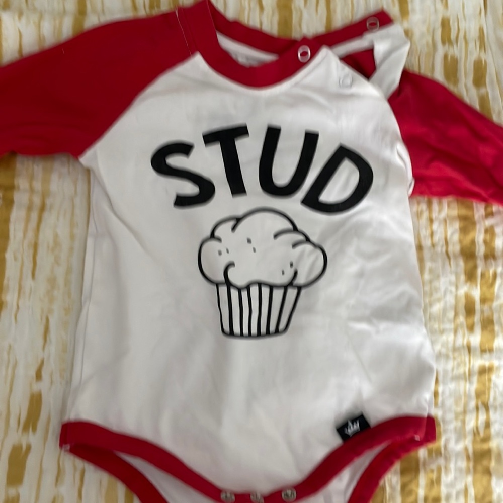 Littlest prince stud muffin onesie